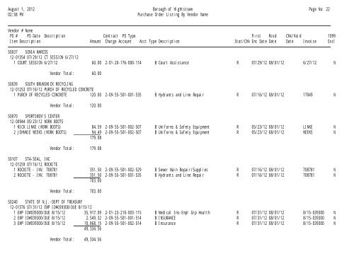 August 6, 2012 â Packet - Borough of Hightstown