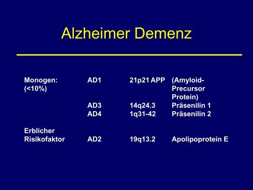 Alzheimer-Demenz