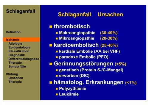 Schlaganfall der