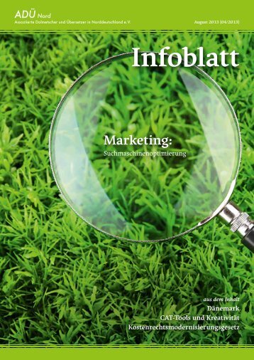 ADÜ Nord Infoblatt | Ausgabe 04-2013