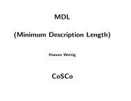 MDL (Minimum Description Length) CoSCo