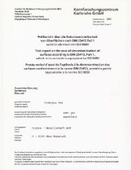 1-1042 Prüfung auf Dekontaminierbarkeit nach DIN 25415 ... - Caparol