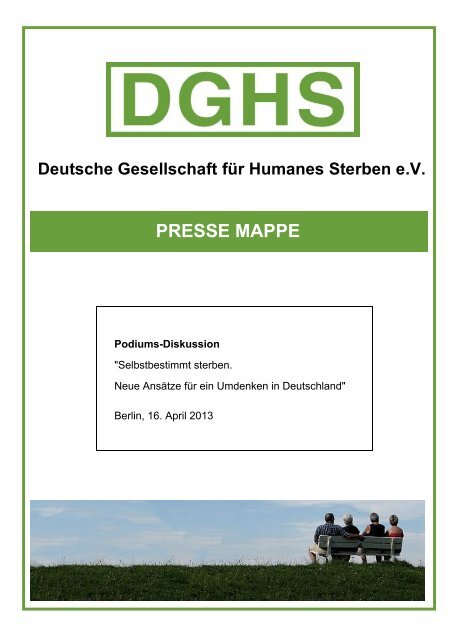 Pressemappe (PDF) - Deutsche Gesellschaft für Humanes Sterben
