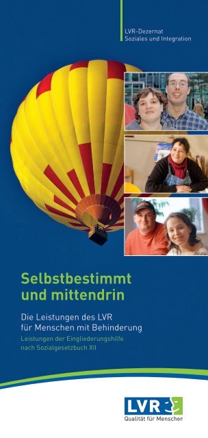 Selbstbestimmt leben(PDF, 757 kB, barrierefrei)