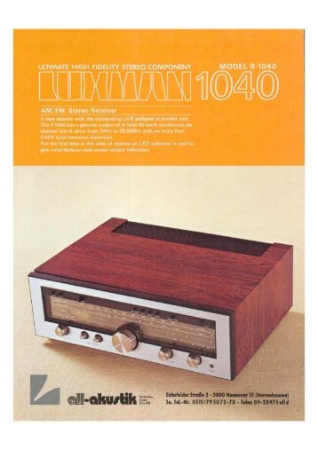 to download the Luxman R1040 brochure