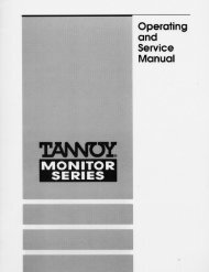 Tannoy DMT series techinfo (PDF format)