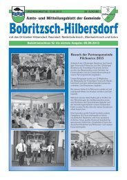 Amts- und Mitteilungsblatt der Gemeinde - Hilbersdorf