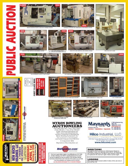 Zagora - Auction Flyer - Hilco Industrial