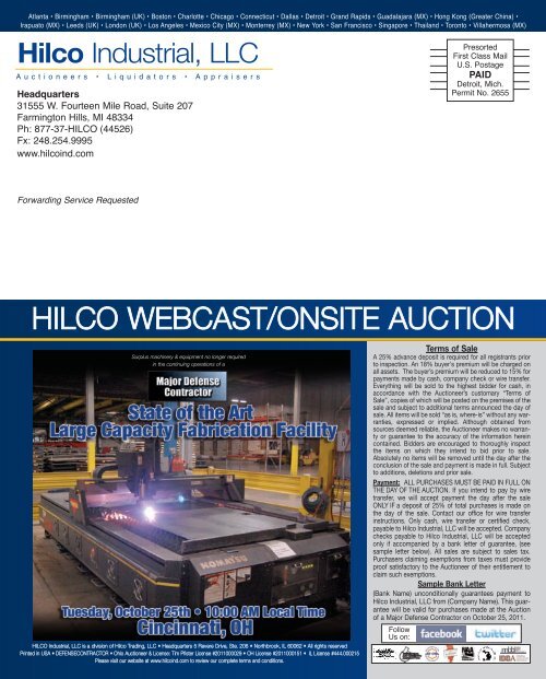 Download Brochure - Hilco Industrial