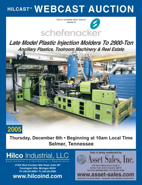 WEBCAST AUCTION - Hilco Industrial