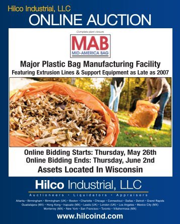 HILCo InduStrIaL, LLC onLIne auCtIon