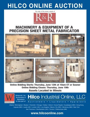 HILCO ONLINE AUCTION - Hilco Industrial