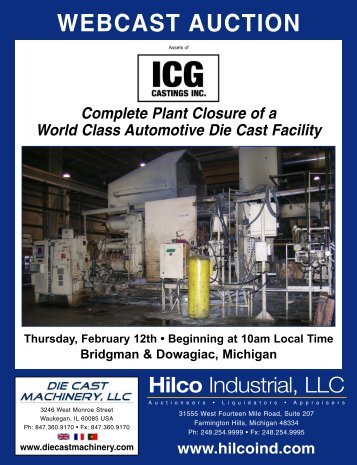 WEBCAST AUCTION - Hilco Industrial