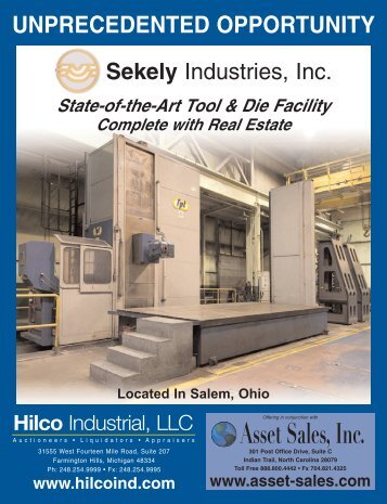 State-of-the-Art Tool & Die Facility - Hilco Industrial