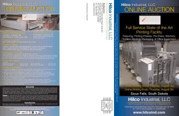 ONLINE AUCTION ONLINE AUCTION - Hilco Industrial