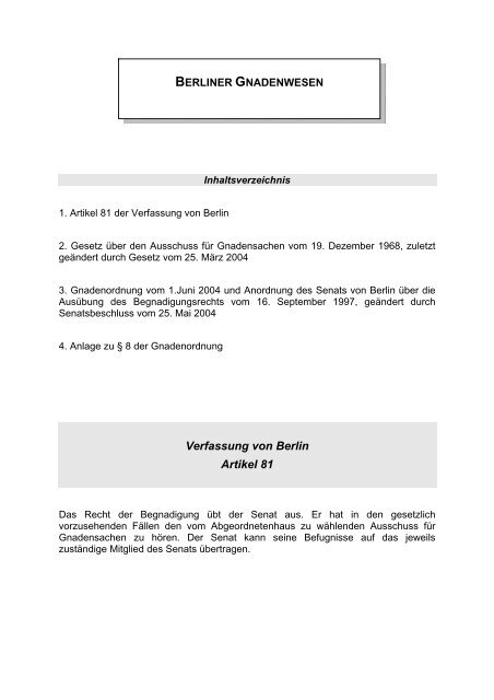 Verfassung von Berlin Artikel 81