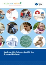 Das SchulsanitÃ¤tsspiel - Hilfen zum Helfen