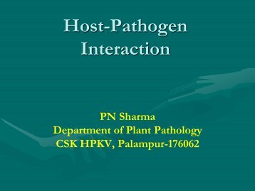 Lect. 4 Pl Path 604 Host pathogen interaction-1