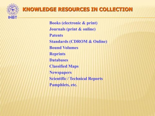 How to access IHBT (CSIR) Library Resources and Services