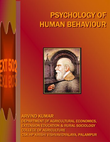 Ext 502: Psychology of Human Behaviour - CSK Himachal Pradesh ...