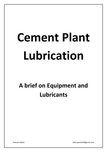 Cement Plant Lubrication by Hussam Adeni