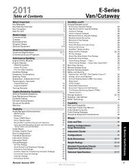 E-Series Van/Cutaway - Hiller Ford Inc.