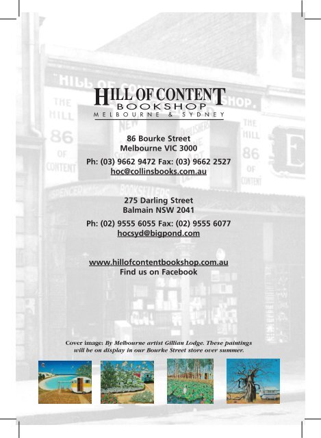 Summer Catalogue 2011-12 - Hill of Content Bookshop