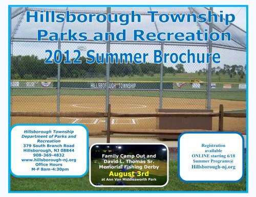 Parks & Recreation Brochure - Hillsborough