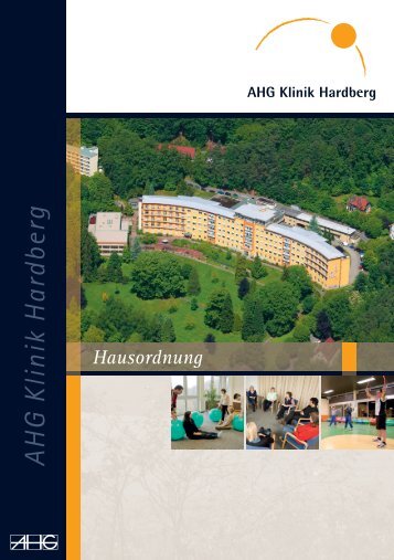 Hausordnung - AHG Allgemeine Hospitalgesellschaft