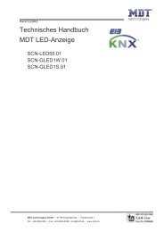 Technisches Handbuch MDT LED-Anzeige