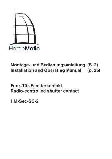 Montage- und Bedienungsanleitung (S. 2) Installation and ... - eQ-3