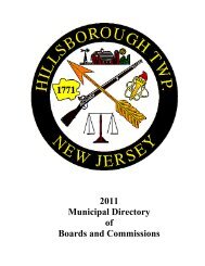 2011 Municipal Directory of Boards and Commissions - Hillsborough