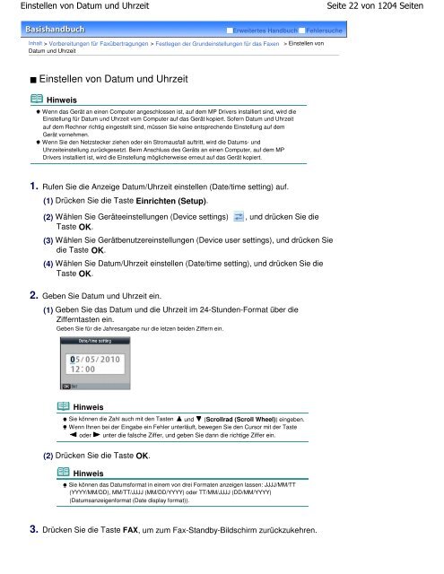 Canon MX870 series Online-Handbuch - Canon Europe