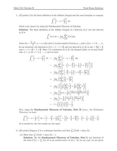 Solved MA 113 CALCULUS I, FALL 2020 WRITTEN ASSIGNMINT #9