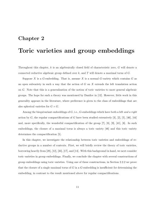Equivariant Embeddings of Algebraic Groups