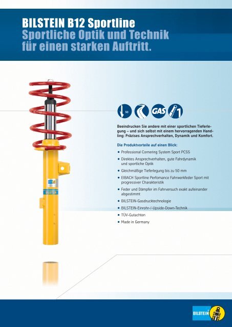 Bilstein Fahrwerk 2013 - Bilsteins