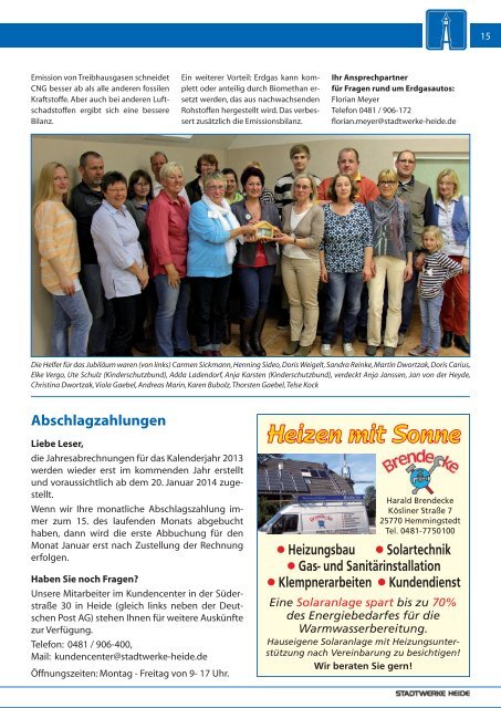 Ausgabe November 2013 - Stadtwerke Heide GmbH