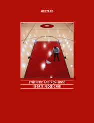 hillyard synthetic and non-wood sports floor care - Hillyard Inc.