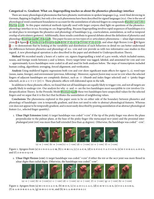 Categorical vs. Gradient: What ... - The University of Texas at Austin