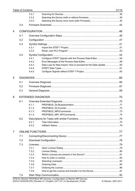 SYCON.net PROFIBUS MPI DTM (Operating Instruction Manual)