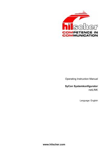 SyCon System Configurator netLINK - Hilscher