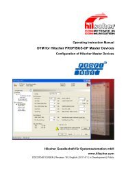 DTM for Hilscher PROFIBUS-DP Master Devices