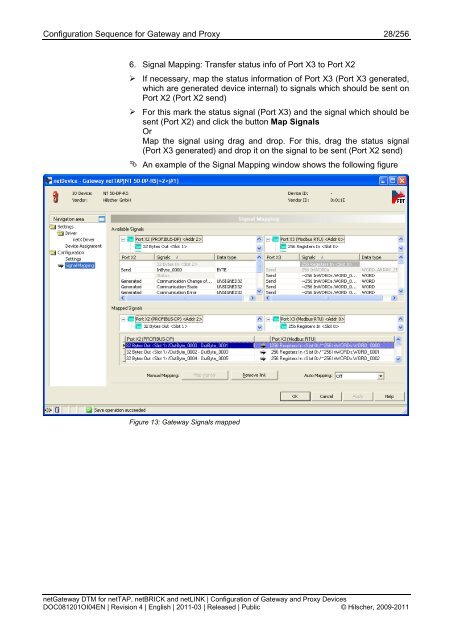 netGateway DTM for netTAP, netBRICK and netLINK - Hilscher