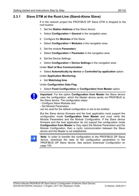 SYCON.net PROFIBUS DP Slave DTM