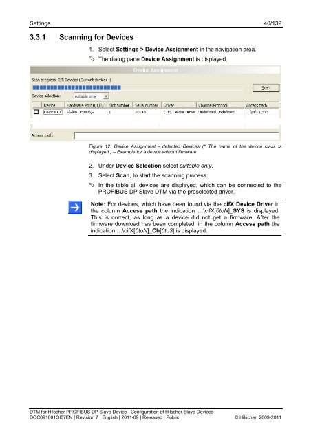 SYCON.net PROFIBUS DP Slave DTM