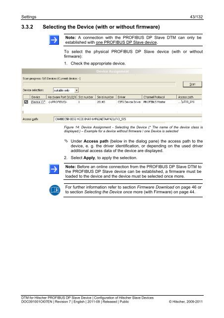 SYCON.net PROFIBUS DP Slave DTM