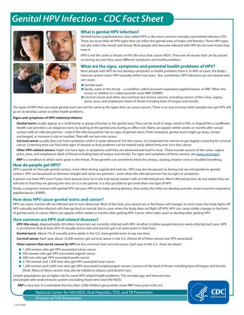 HPV Fact Sheet
