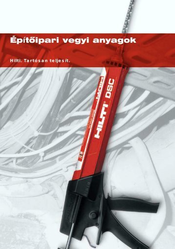 ÃpÃ­tÅipari vegyi anyagok - Hilti