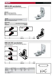 MM-A-90 sarokelem MM-AH-90 sarokelem - Hilti