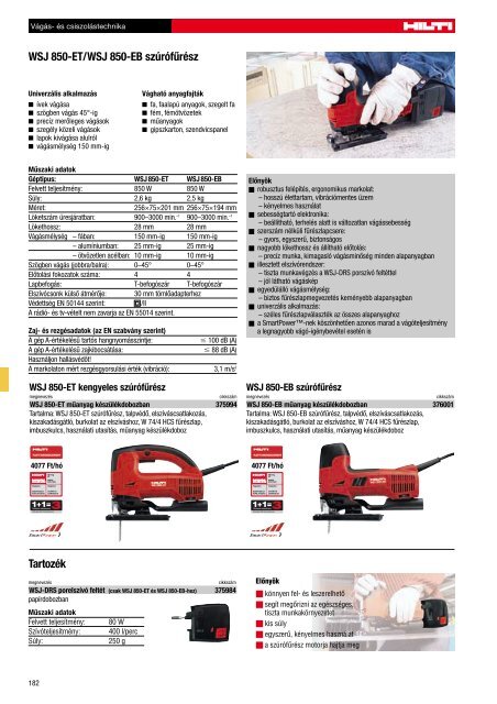 VÃ¡gÃ¡s- Ã©s csiszolÃ¡stechnika - Hilti